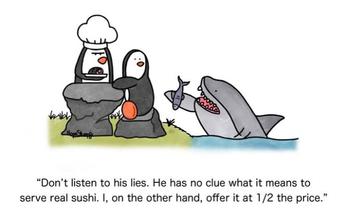 Artist Made 50 One-Panel Comics Bringing Animals To Life In Hilariously Relatable Situations (New Pics)