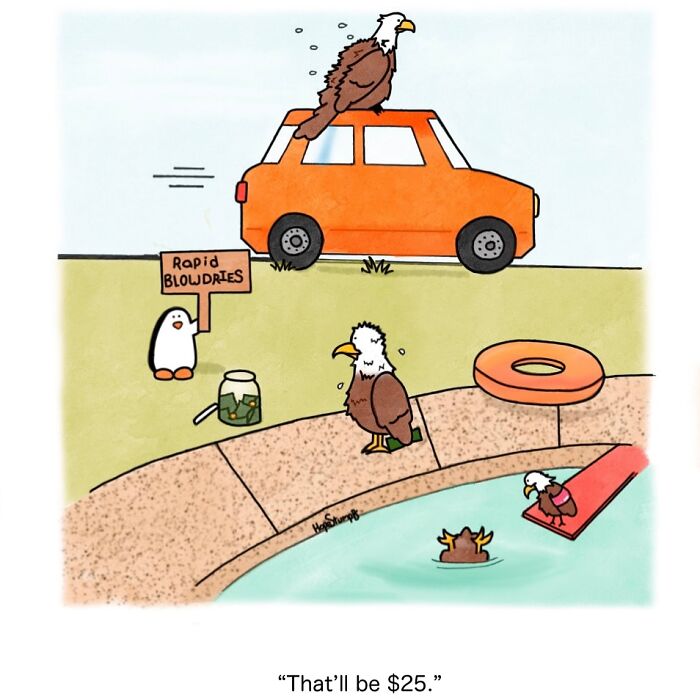 Artist Made 50 One-Panel Comics Bringing Animals To Life In Hilariously Relatable Situations (New Pics)