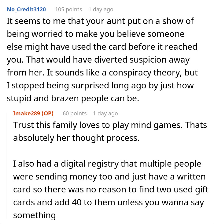 Cousin Causes Wedding Drama Then Sends Used Gift Cards, Bride Regifts It Back To Her Cousin Causes Wedding Drama Then Sends Used Gift Cards, Bride Regifts It Back To Her