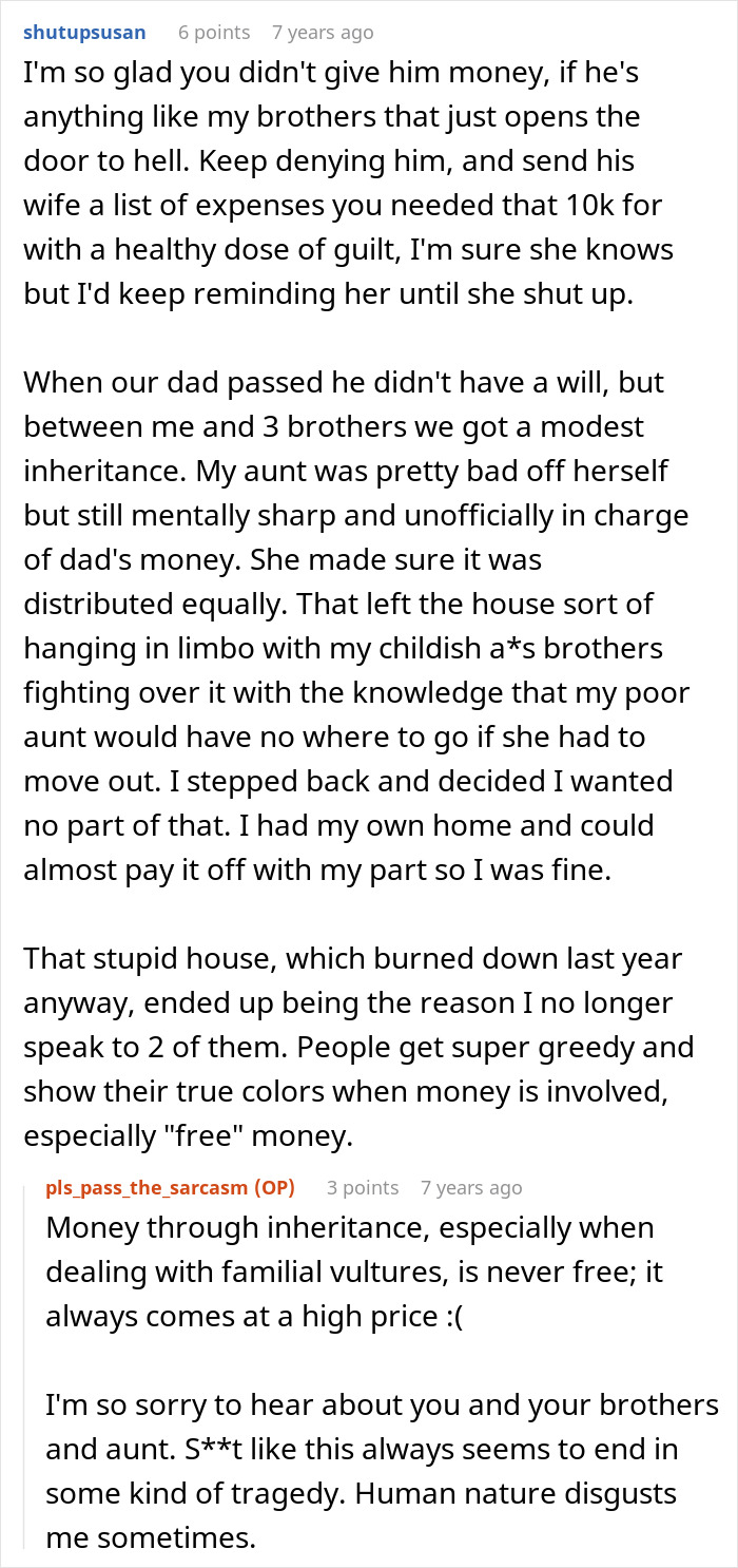 Woman Refuses To Bail Out Bro After He Squanders Their Parents&rsquo; Inheritance, SIL Blames Her For It