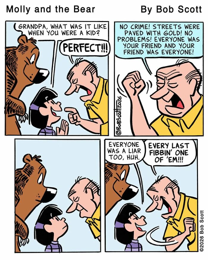 This Cartoonist Imagines A Family Living With A Lovable Bear Who Is Afraid Of Almost Everything (40 Comics) This Cartoonist Imagines A Family Living With A Lovable Bear Who Is Afraid Of Almost Everything (40 Comics)