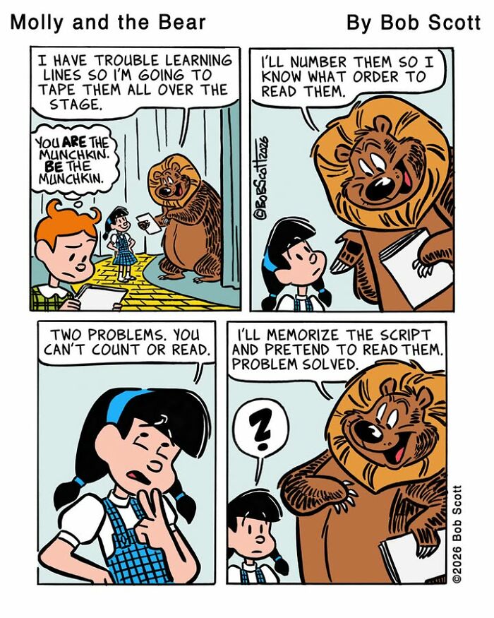 This Cartoonist Imagines A Family Living With A Lovable Bear Who Is Afraid Of Almost Everything (40 Comics) This Cartoonist Imagines A Family Living With A Lovable Bear Who Is Afraid Of Almost Everything (40 Comics)