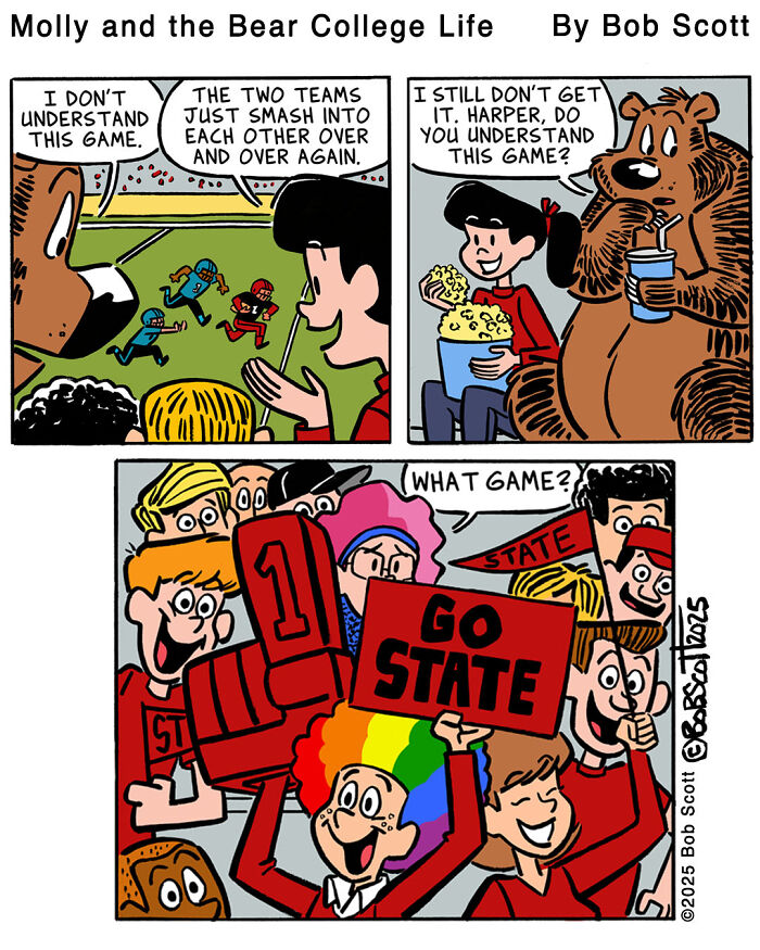 This Cartoonist Imagines A Family Living With A Lovable Bear Who Is Afraid Of Almost Everything (40 Comics) This Cartoonist Imagines A Family Living With A Lovable Bear Who Is Afraid Of Almost Everything (40 Comics)