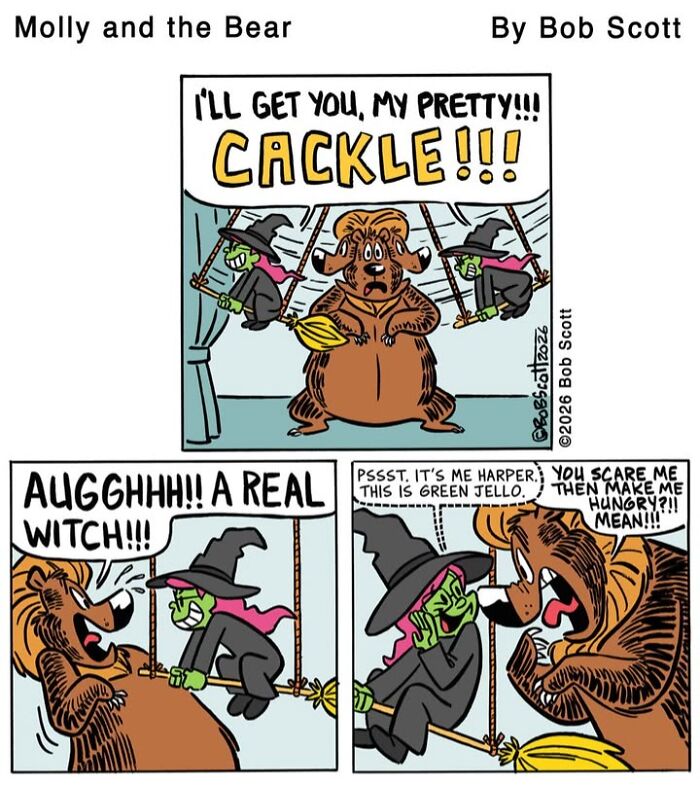 This Cartoonist Imagines A Family Living With A Lovable Bear Who Is Afraid Of Almost Everything (40 Comics) This Cartoonist Imagines A Family Living With A Lovable Bear Who Is Afraid Of Almost Everything (40 Comics)