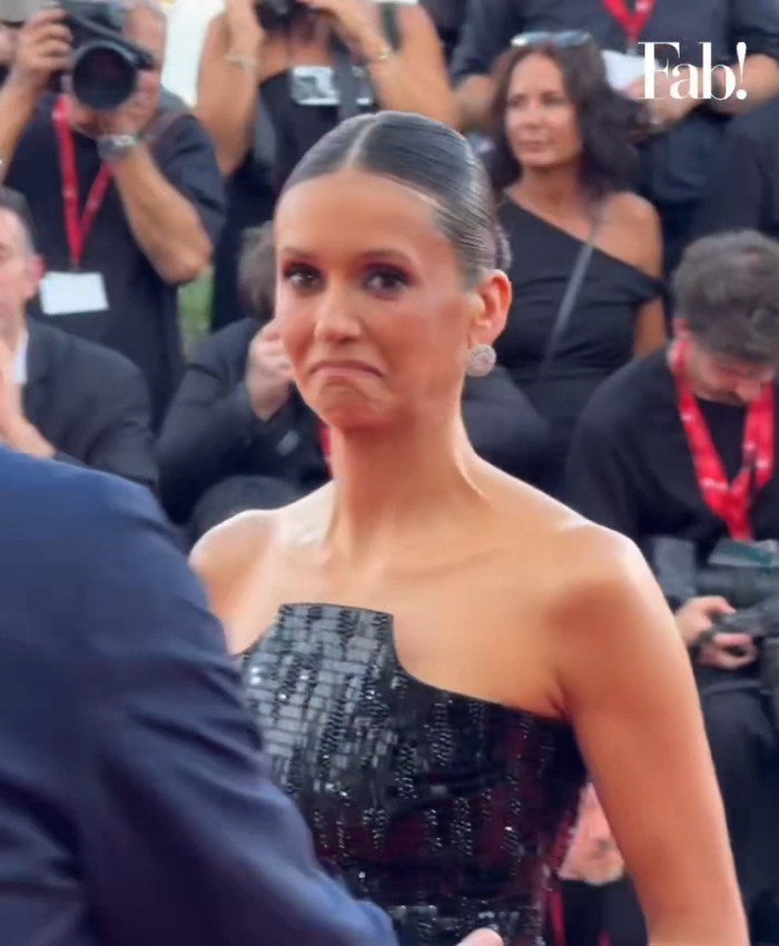 Nina Dobrev Has Horrible Moment After Security Guard Forces Her Out Of The Venice Film Festival Red Carpet Nina Dobrev Has Horrible Moment After Security Guard Forces Her Out Of The Venice Film Festival Red Carpet
