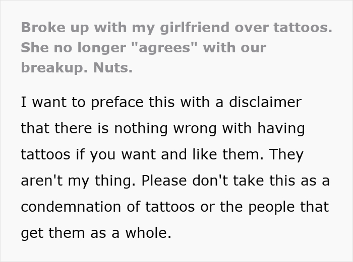 Woman Gets Tattoos Knowing Her Boyfriend Would Leave, Then Acts Shocked When He Actually Does Woman Gets Tattoos Knowing Her Boyfriend Would Leave, Then Acts Shocked When He Actually Does