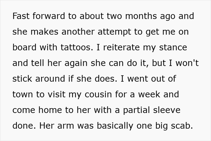 Woman Gets Tattoos Knowing Her Boyfriend Would Leave, Then Acts Shocked When He Actually Does Woman Gets Tattoos Knowing Her Boyfriend Would Leave, Then Acts Shocked When He Actually Does