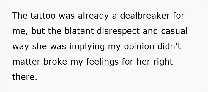 Woman Gets Tattoos Knowing Her Boyfriend Would Leave, Then Acts Shocked When He Actually Does Woman Gets Tattoos Knowing Her Boyfriend Would Leave, Then Acts Shocked When He Actually Does