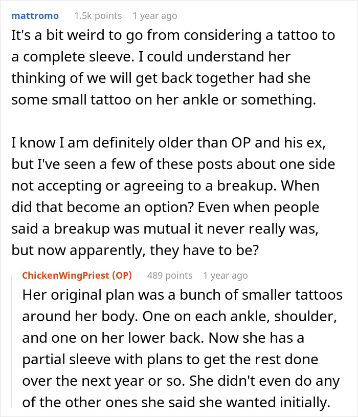 Woman Gets Tattoos Knowing Her Boyfriend Would Leave, Then Acts Shocked When He Actually Does Woman Gets Tattoos Knowing Her Boyfriend Would Leave, Then Acts Shocked When He Actually Does