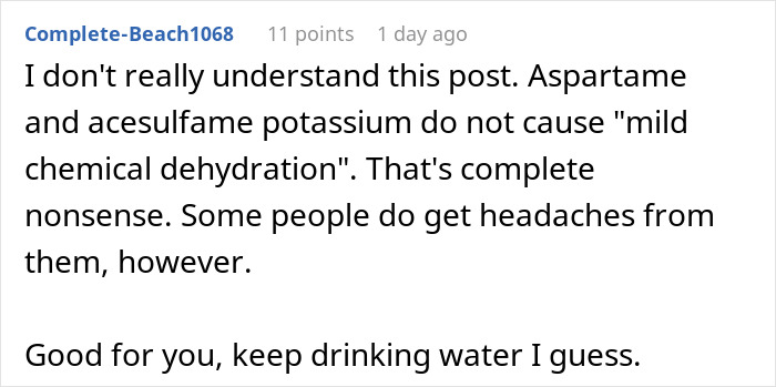 Man Drinks Sugar-Free Punch Daily, Realizes It Makes Him Stop Using The Toilet For Over 12 Hours