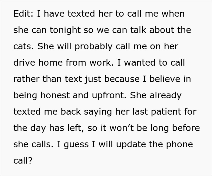 Woman Declines Friend’s Year-Long Cat-Sitting Request, Then Learns She Had Another Option All Along Woman Declines Friend’s Year-Long Cat-Sitting Request, Then Learns She Had Another Option All Along