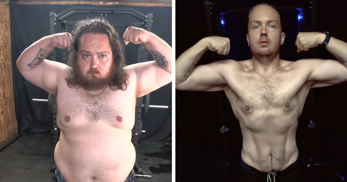 Overweight Man Turns Grief Into Motivation, Goes From 311LBS To 180LBS In One Year After Losing His Dad