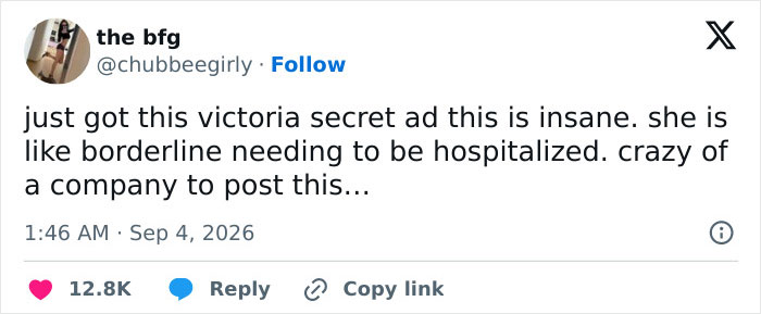 Victoria’s Secret Ad Prompts Fears Of Regression After Model Sparks Severe Backlash Victoria’s Secret Ad Prompts Fears Of Regression After Model Sparks Severe Backlash