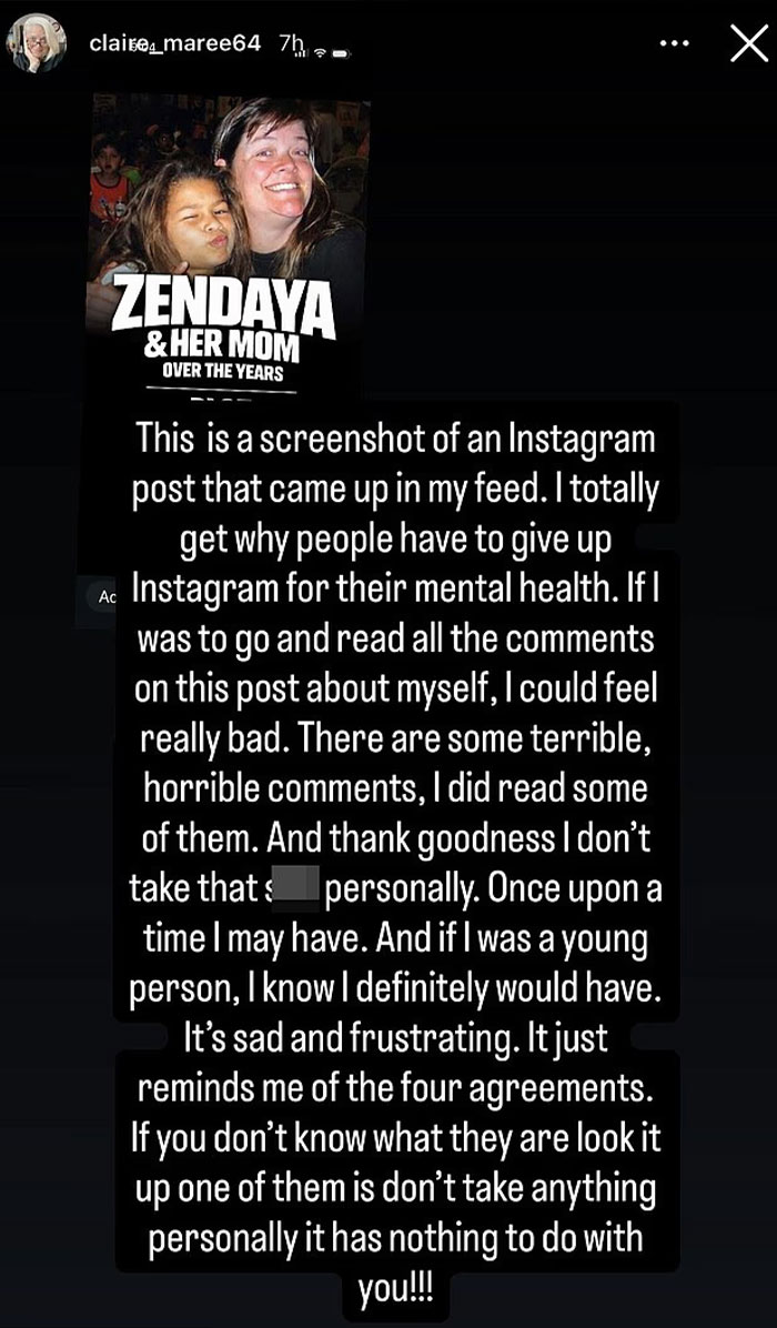 Zendaya’s Mom Says Cruel Comments About Her Looks Made Her Understand Why People Quit Instagram Zendaya’s Mom Says Cruel Comments About Her Looks Made Her Understand Why People Quit Instagram