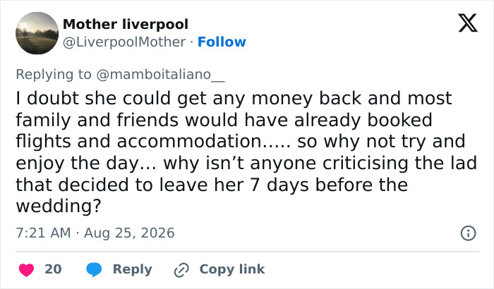 Bride Dumped A Week Before Pricey Destination Wedding Decides To Go Ahead Without The Groom