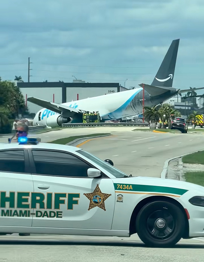 Terrifying Video Shows Amazon Boeing 767 Barreling Off Miami Airport Runway And Bursting Into Flames Terrifying Video Shows Amazon Boeing 767 Barreling Off Miami Airport Runway And Bursting Into Flames