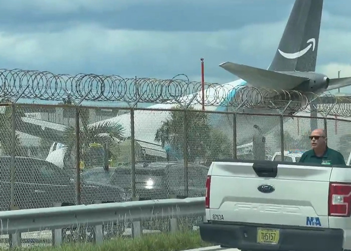 Terrifying Video Shows Amazon Boeing 767 Barreling Off Miami Airport Runway And Bursting Into Flames Terrifying Video Shows Amazon Boeing 767 Barreling Off Miami Airport Runway And Bursting Into Flames