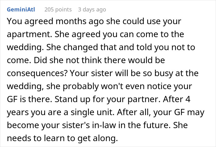 Bride Hates Sibling’s Girlfriend, Shocked They Refuse To Be A Part Of Her Wedding