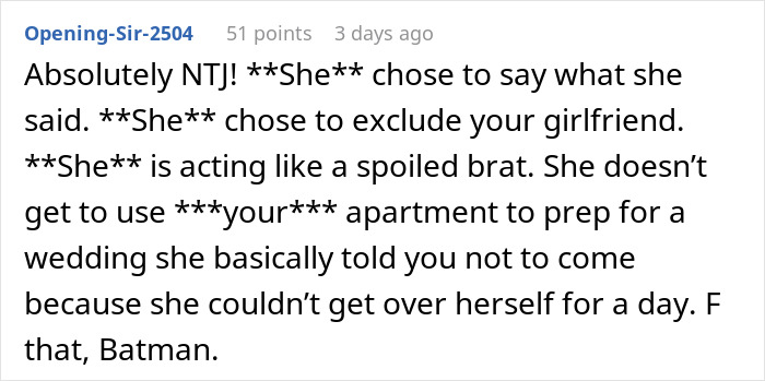 Bride Hates Sibling’s Girlfriend, Shocked They Refuse To Be A Part Of Her Wedding