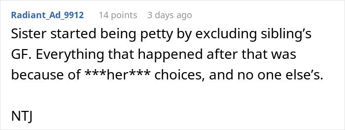 Bride Hates Sibling’s Girlfriend, Shocked They Refuse To Be A Part Of Her Wedding
