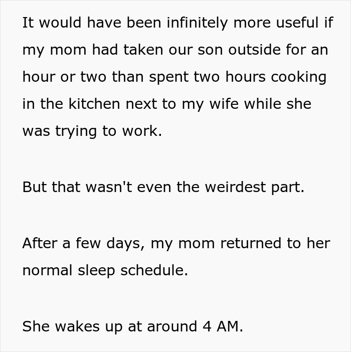 Mom Thinks Her Son And His Wife Should Live By Her Rules While She’s Visiting