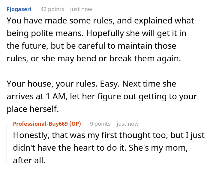 Mom Thinks Her Son And His Wife Should Live By Her Rules While She’s Visiting