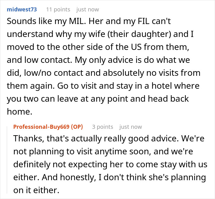 Mom Thinks Her Son And His Wife Should Live By Her Rules While She’s Visiting