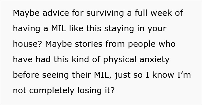 Woman Starts Getting Anxiety Before Insufferable MIL Even Arrives And It Wasn&rsquo;t For Nothing