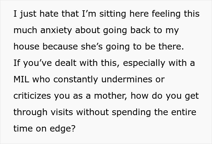 Woman Starts Getting Anxiety Before Insufferable MIL Even Arrives And It Wasn&rsquo;t For Nothing