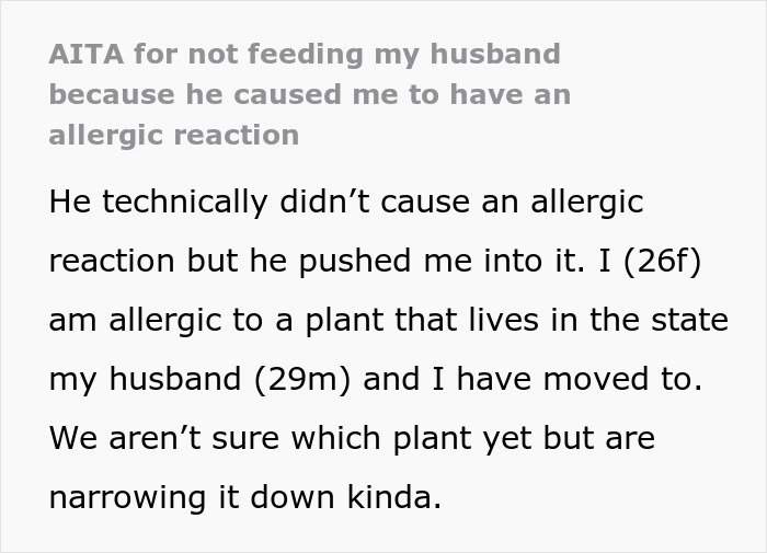 Woman&rsquo;s Husband Pressures Her To Rake Despite Her Allergy, Then She Refuses To Cook For Him