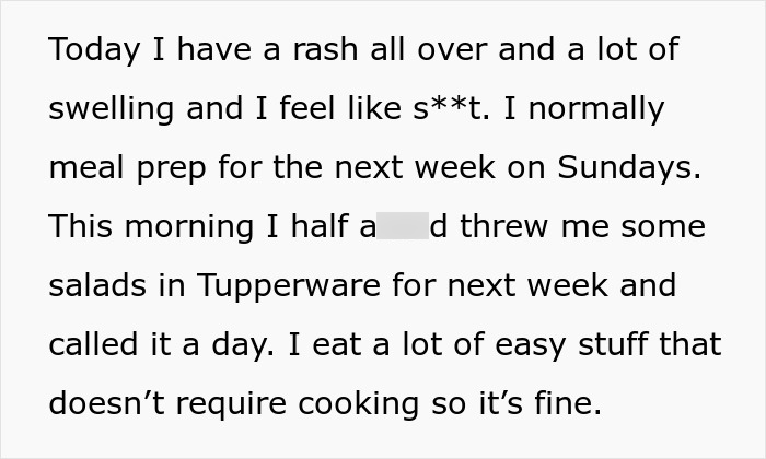 Woman&rsquo;s Husband Pressures Her To Rake Despite Her Allergy, Then She Refuses To Cook For Him