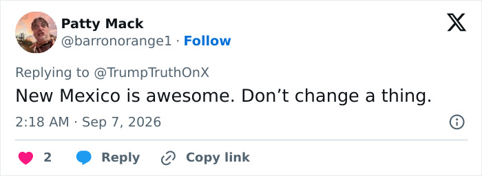 New Mexico Governor Responds After Trump Sets Sight On State For Next Name Change New Mexico Governor Responds After Trump Sets Sight On State For Next Name Change