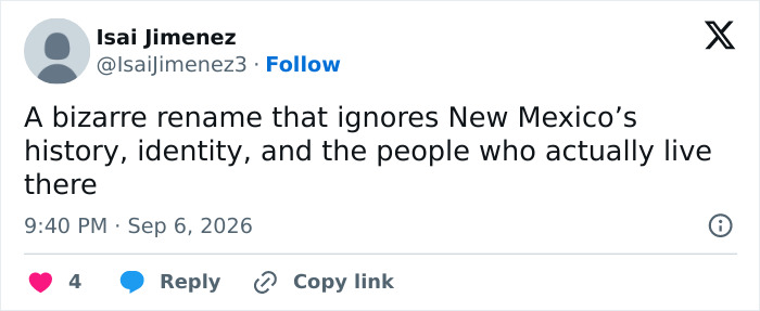 New Mexico Governor Responds After Trump Sets Sight On State For Next Name Change New Mexico Governor Responds After Trump Sets Sight On State For Next Name Change