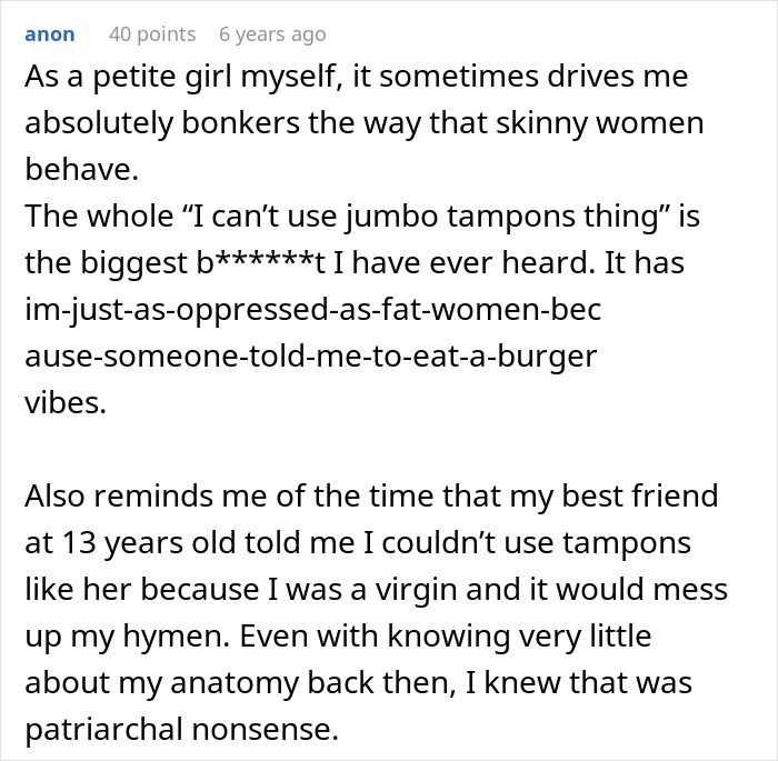 Teen Can’t Stand Her Boyfriend’s Flirty Friend Taking Her Tampons, Plots A Very Petty Revenge Teen Can’t Stand Her Boyfriend’s Flirty Friend Taking Her Tampons, Plots A Very Petty Revenge