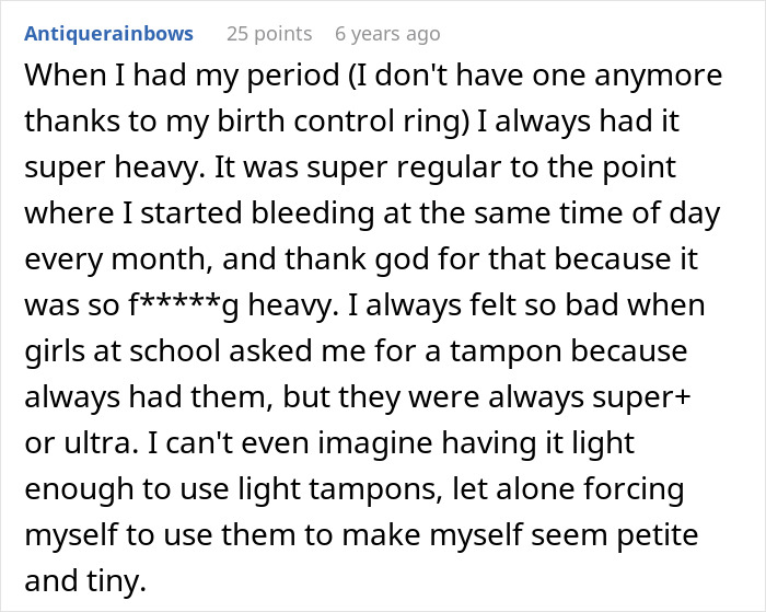 Teen Can’t Stand Her Boyfriend’s Flirty Friend Taking Her Tampons, Plots A Very Petty Revenge Teen Can’t Stand Her Boyfriend’s Flirty Friend Taking Her Tampons, Plots A Very Petty Revenge