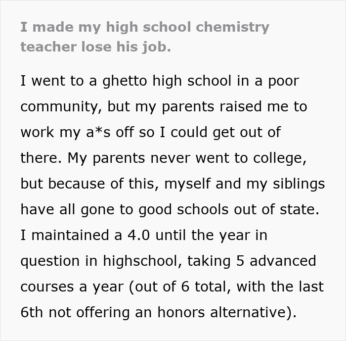 Chauvinist Teacher Turns Student’s Life Nightmarish, She Makes Sure High School Gets Rid Of Him Chauvinist Teacher Turns Student’s Life Nightmarish, She Makes Sure High School Gets Rid Of Him