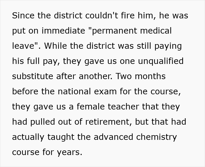 Chauvinist Teacher Turns Student’s Life Nightmarish, She Makes Sure High School Gets Rid Of Him Chauvinist Teacher Turns Student’s Life Nightmarish, She Makes Sure High School Gets Rid Of Him