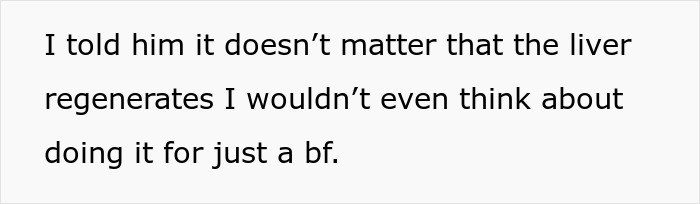 Guy Expects GF Of 8 Months To Donate Part Of Her Liver, Jokes He’ll Marry Her Just To Get The Organ Guy Expects GF Of 8 Months To Donate Part Of Her Liver, Jokes He’ll Marry Her Just To Get The Organ