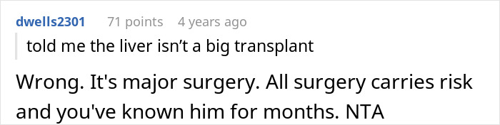 Guy Expects GF Of 8 Months To Donate Part Of Her Liver, Jokes He’ll Marry Her Just To Get The Organ Guy Expects GF Of 8 Months To Donate Part Of Her Liver, Jokes He’ll Marry Her Just To Get The Organ