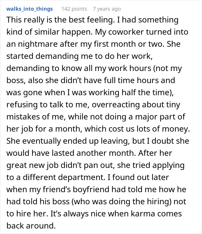 Guy Watches GF’s Coworker Make Her Life Miserable, Takes Revenge As Her Résumé Lands At His Company Guy Watches GF’s Coworker Make Her Life Miserable, Takes Revenge As Her Résumé Lands At His Company