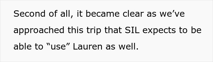 Woman Brings A Nanny On Vacation So She Can Relax, SIL Sees Free Childcare And Starts Making Plans Woman Brings A Nanny On Vacation So She Can Relax, SIL Sees Free Childcare And Starts Making Plans