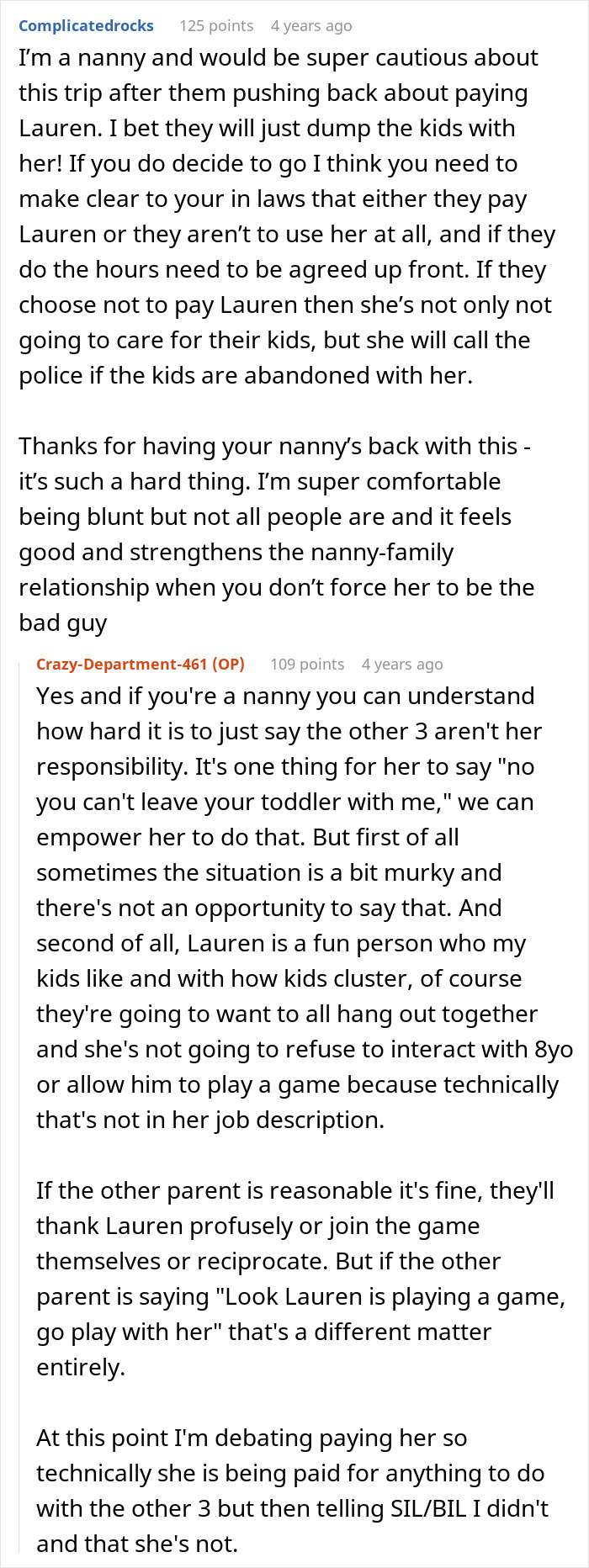 Woman Brings A Nanny On Vacation So She Can Relax, SIL Sees Free Childcare And Starts Making Plans Woman Brings A Nanny On Vacation So She Can Relax, SIL Sees Free Childcare And Starts Making Plans