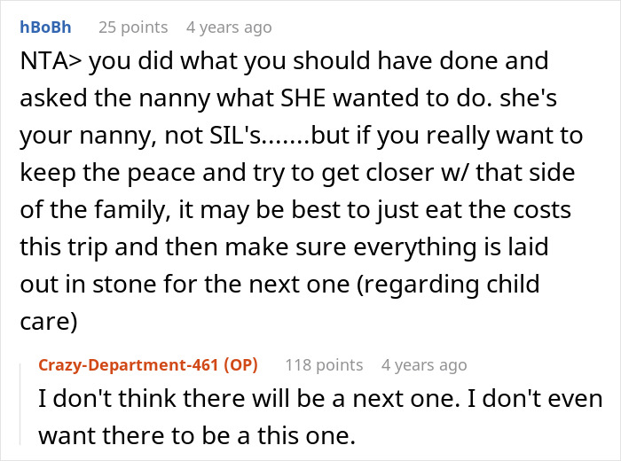 Woman Brings A Nanny On Vacation So She Can Relax, SIL Sees Free Childcare And Starts Making Plans Woman Brings A Nanny On Vacation So She Can Relax, SIL Sees Free Childcare And Starts Making Plans