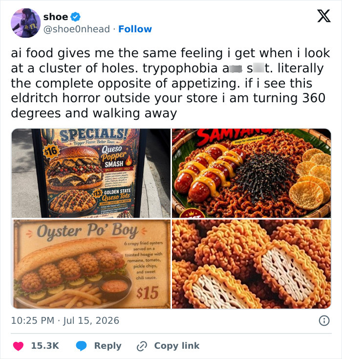 61 AI-Generated Food Photos Make Restaurant Dishes Look Strange Enough To Ruin Appetites 61 AI-Generated Food Photos Make Restaurant Dishes Look Strange Enough To Ruin Appetites