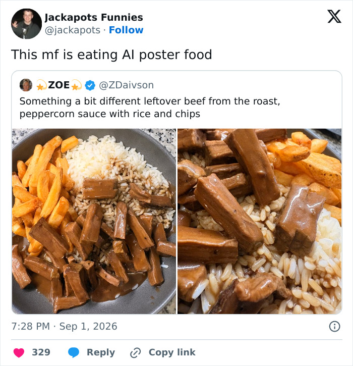 61 AI-Generated Food Photos Make Restaurant Dishes Look Strange Enough To Ruin Appetites 61 AI-Generated Food Photos Make Restaurant Dishes Look Strange Enough To Ruin Appetites