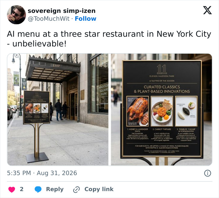 61 AI-Generated Food Photos Make Restaurant Dishes Look Strange Enough To Ruin Appetites 61 AI-Generated Food Photos Make Restaurant Dishes Look Strange Enough To Ruin Appetites