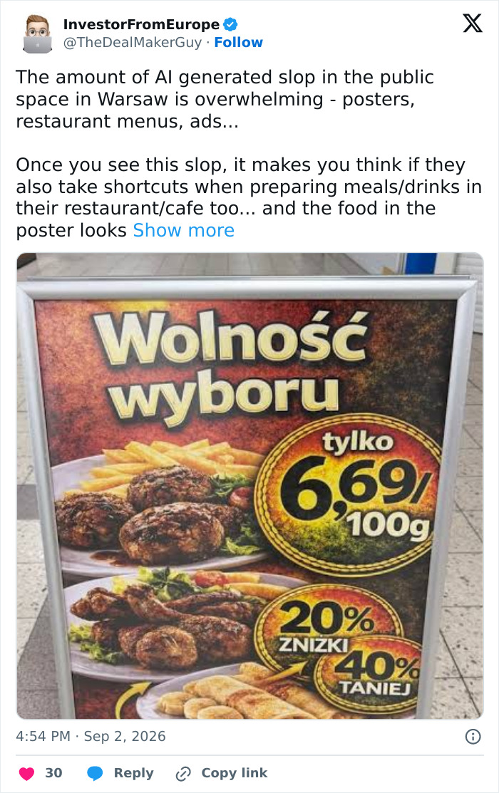 61 AI-Generated Food Photos Make Restaurant Dishes Look Strange Enough To Ruin Appetites 61 AI-Generated Food Photos Make Restaurant Dishes Look Strange Enough To Ruin Appetites