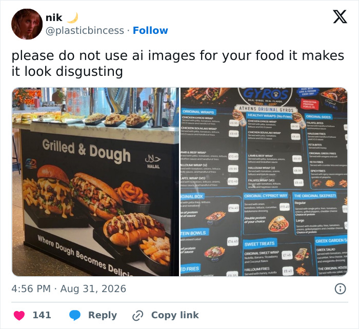 61 AI-Generated Food Photos Make Restaurant Dishes Look Strange Enough To Ruin Appetites 61 AI-Generated Food Photos Make Restaurant Dishes Look Strange Enough To Ruin Appetites