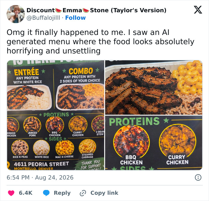 61 AI-Generated Food Photos Make Restaurant Dishes Look Strange Enough To Ruin Appetites 61 AI-Generated Food Photos Make Restaurant Dishes Look Strange Enough To Ruin Appetites