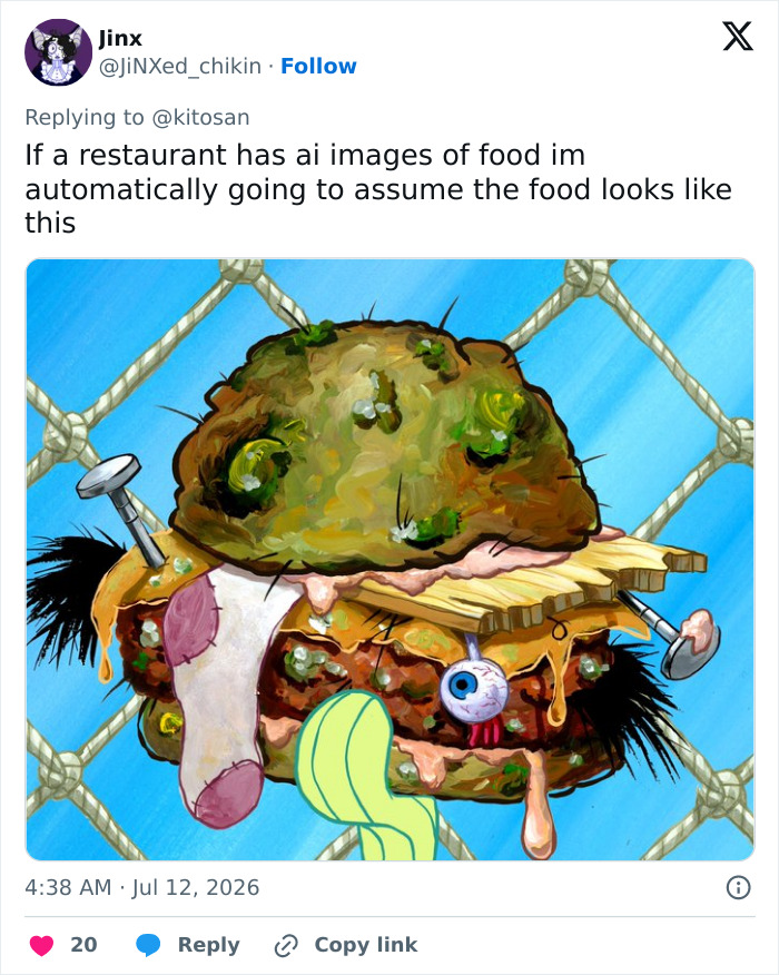 61 AI-Generated Food Photos Make Restaurant Dishes Look Strange Enough To Ruin Appetites 61 AI-Generated Food Photos Make Restaurant Dishes Look Strange Enough To Ruin Appetites